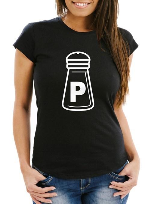 Women's T-shirt salt and pepper partner shirt carnival team shirt-