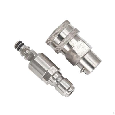 Car Washer Hose Connector Adapter 3/8" Wash Equipment Sturdy Pipe Quick
