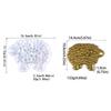 652F Artistic Sheep Gypsum Silicone Molds for Creative Workshops Resin Mould