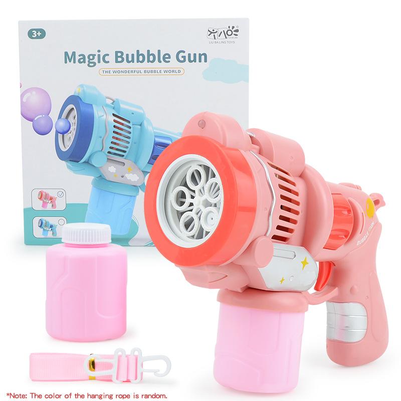 Multifunctional Light And Music Bubble Machine, Handheld Simulated Eight-Tone Model, Children'S Outdoor Bubble Blowing Toy