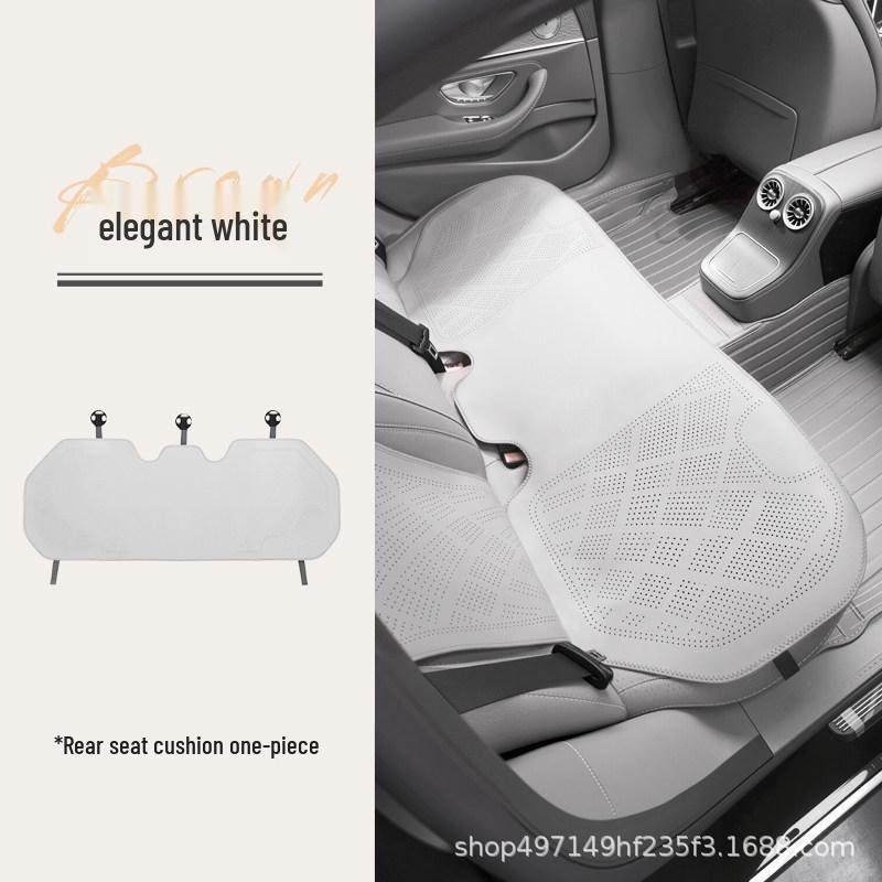 Lantu Universal Car Seat Cushion - Breathable Nappa Leather for All Seasons (Free/Zhiyin/Mengxiangjia/ZhuiGuang)