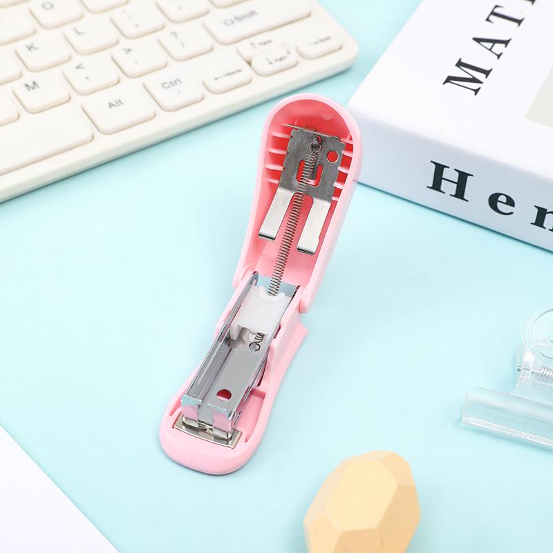 Color No. 12 Mini Handheld Stapler - Student Labor-Saving, Portable and Compact