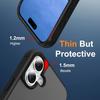 For iPhone 16 Plus Case Compatible with MagSafe Ring Holder Kickstand TPU+PC Phone Cover