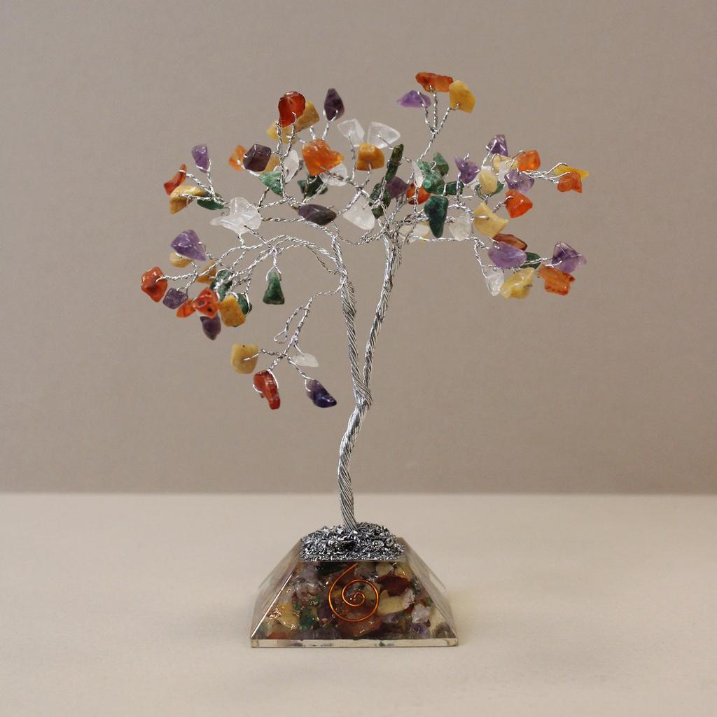 Crystal Tree With Orgonite Base 80 Gemstones