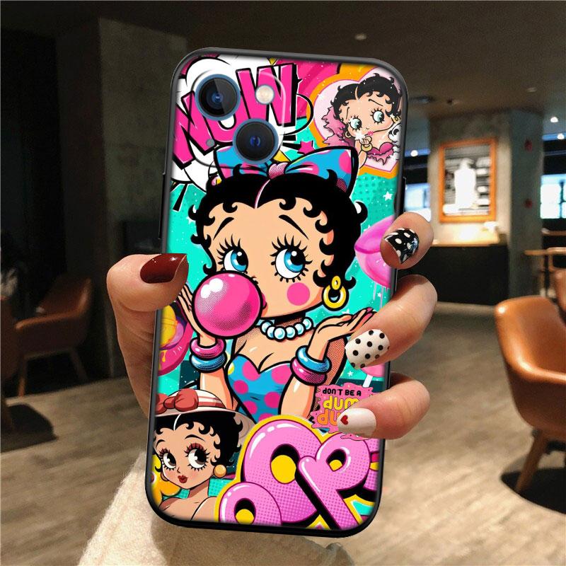 TR6 B-Bettys Art B-Boops New High-End Shell Phone Case for Redmi Note 13 14 Pro+ Plus A3 A3X 13X 13C 13R 14S 14C 14R