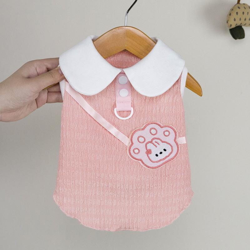 Cute pet cat dog clothes small puppy summer thin princess vest