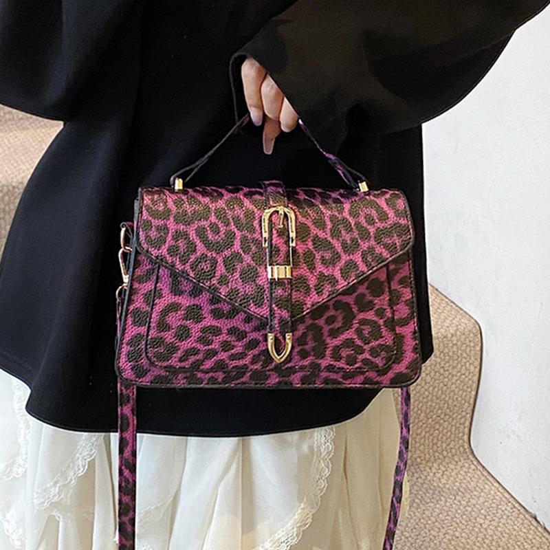 Leopard print summer new personalized fashion foreign versatile messenger bag women's work casual simple shoulder bag