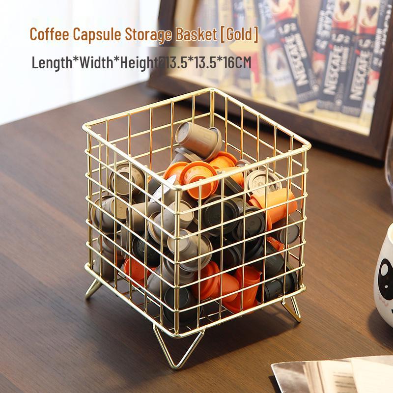 Кованая коробка-органайзер для кофейных капсул и подставка-дисплей