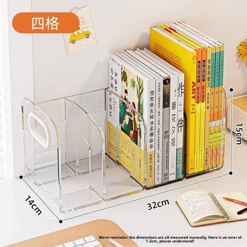 Desktop Storage Box, Bookshelf On Desk, Office Book Storage Rack, Student Study Table, Stationery Compartment, Pen Holder