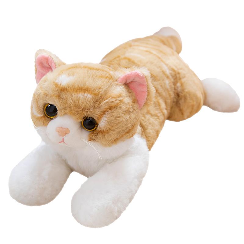 Stuffed Lifelike Cats Dog Plush Toy Simulation Shorthair Cat Doll Pet Toys Home Decor Gift for Girls Birthday