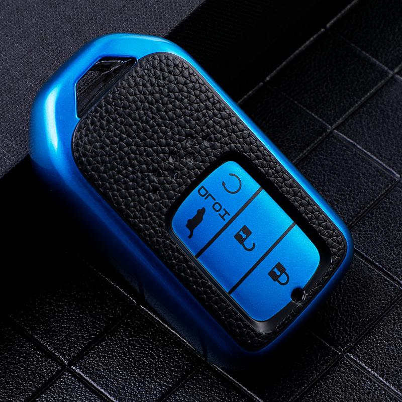 Tpu Leather Shell Holder Protector For Honda Crv Cr-V Fit Civic Accord Hr-V Hrv City Odyssey Xr-V Car Remote Key Case Cover
