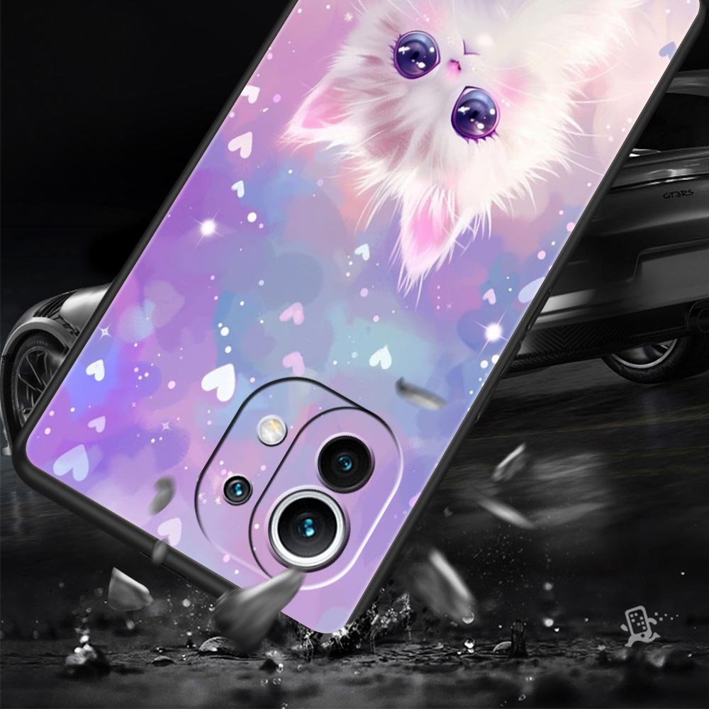 Colorful Cat Design Phone Case Cover for Xiaomi Mi 17 Pro Max 15 14 13 12 11 Ultra 15T 14T 13T 12T 11T Pro Lite Soft TPU Shell