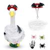 Plush Spiders Porch Goose Costume Bat Wings Lawn Goose Clothes  Yard Ornaments
