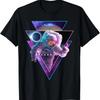 Astronaut Spaced Out - Aesthetic Vaporwave Eclipse Space Art T-Shirt