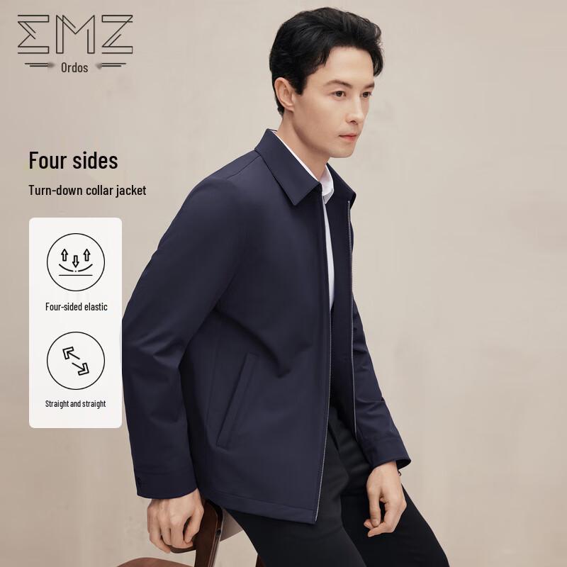 EMZ Men's Lapel Spring Autumn Jacket 9D7608509