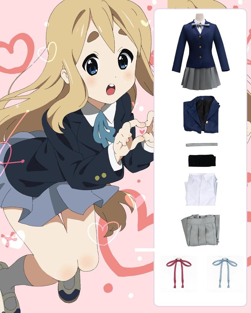 Kotobuki Tsumugi Cosplay Costume with Wig Light Music Private Sakuragaoka High After School Tea Time Popular Character Uniform 3 Adult Fancy Cultural