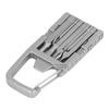 1 Pc Outdoor Multi-function Stand Folding Portable Screwdriver Multi-function Quick Hanging Stainless Steel Bicycle Repair Tool