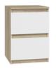 Malwa M2 Bedside Table White Sonoma