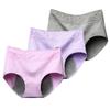 3 Pack Women Lace Cotton Panties Soft Breathable Comfortable Underwear Daily Briefs Sets