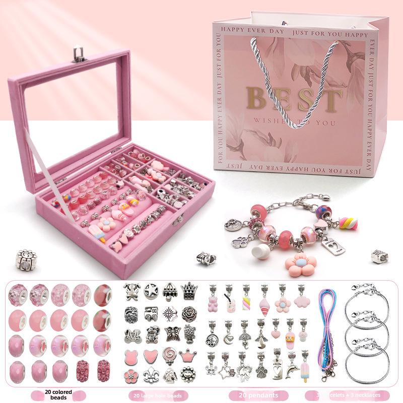 

Набор из 66 красочных шкатулок для украшений: Набор для самостоятельного изготовления браслета для девочек