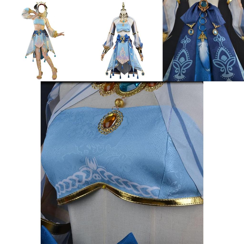 Genshin Impact Nilou Cosplay Costume Set For Halloween And Comic Con
