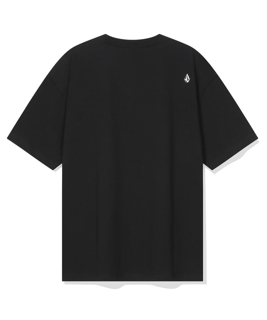 VOLCOM Camp Stoney Pocket Oversized Short Sleeve Tee (Black)