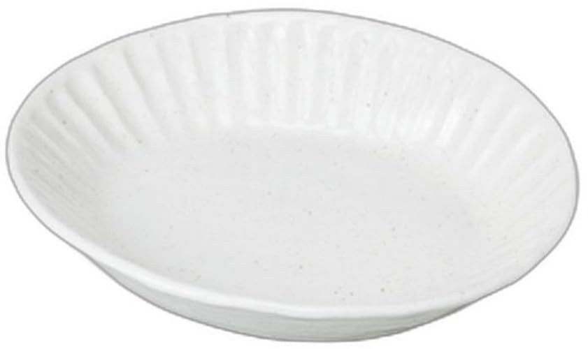 

Sogi white oval bowl x x Noodle dish Setomonohonpo powder-glazed (large) [23 21.1 4.6cm]