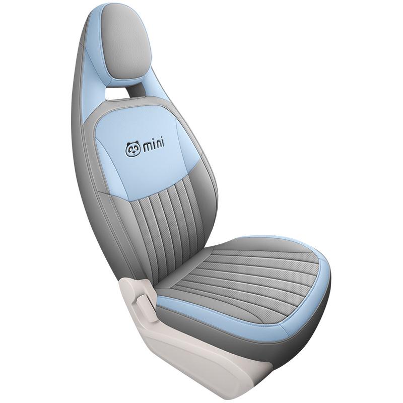 Panda Mini Cartoon Leather Car Seat Cover - Full Surround, Fits 23 Models, Cute Design