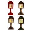 Christmas Wind Light USB/Battery Powered Mailbox Design Lamp Retro Sequin Glass Ball Santa Claus Snowflake Table Lamp Xmas Decor