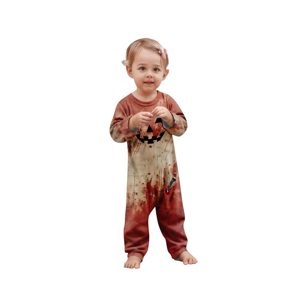 Print Cute Family Set Pajamas, Home Clothes, Family Set short Sleeve Top Pants Set