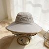 Wide Brim Kids Bucket Hat Neck Protection Sunscreen Hats New Fisherman Hat  for Children