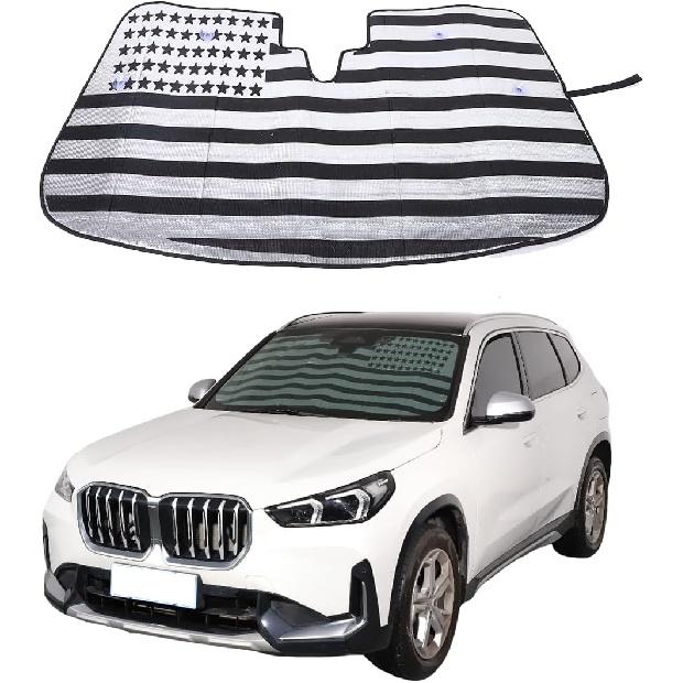 

Car Windshield Sun Shade for BMW X1/iX1/X2/iX2 2023-2024 Car Foldable UV Ray Reflector Auto Front Window Glass Sun Shade, UV Rays Sun Visor Protector