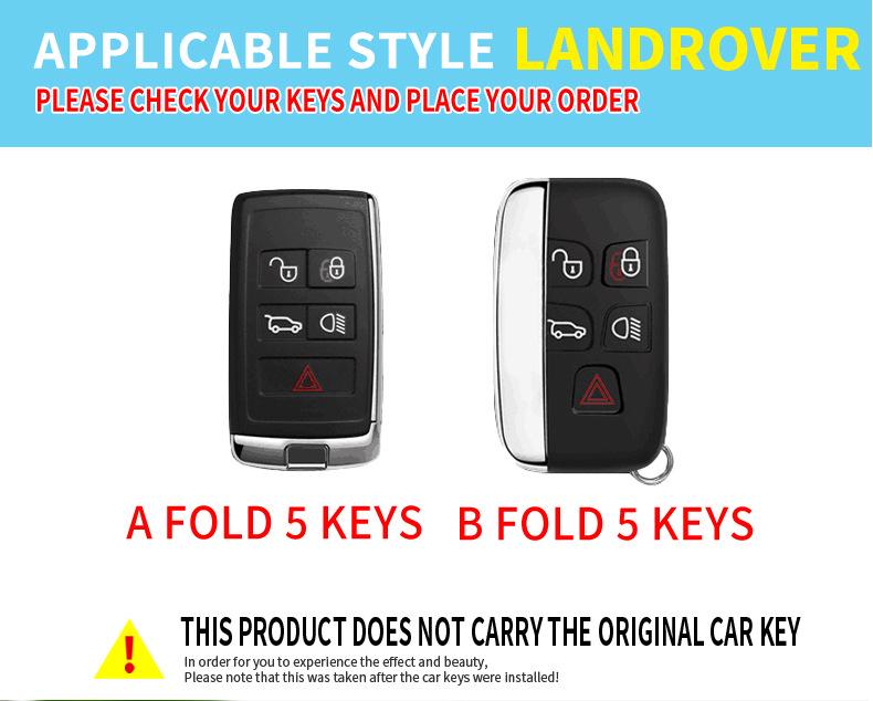 Compatible Key Cover for Land Rover Aurora, Range Rover Sport, Discovery, Jaguar XFL, XEL