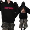Rapper Nicki Minaj New Album Double Sided Print Autumn Winter Hoodie Men Women Vintage Hip Hop Pullover Unisex Fleece Streetwear