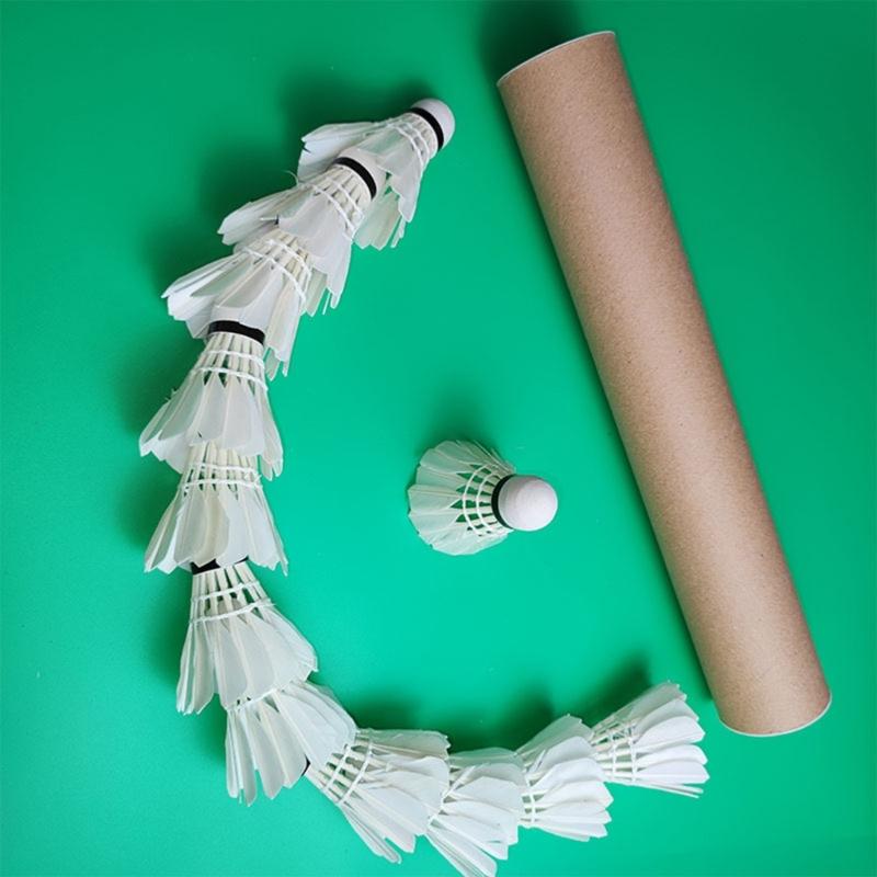 12 Pcs Professional Duck Feather Badminton Shuttlecocks High Speed Training Badminton Ball Lightweight Shuttlecock