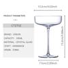 CT2702 CRISON Crystal Glass Cocktail Glass Champagne Cup Martini Margarita Whiskey Red Crystal Flute Toasting Dessert Cups185ml