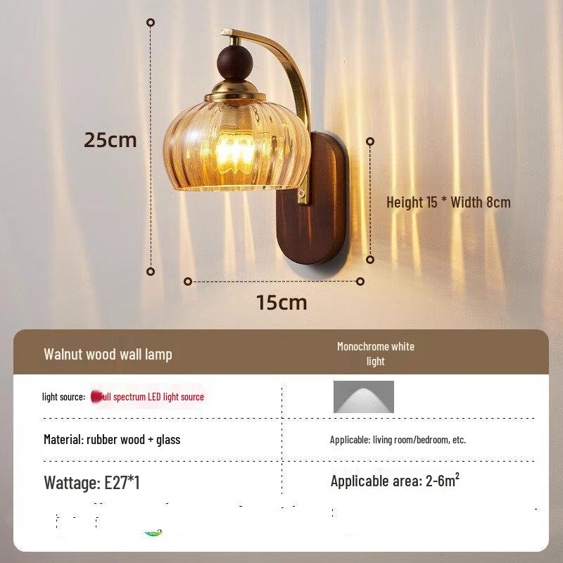 Nufeng Vintage Bedside Wall Lamp