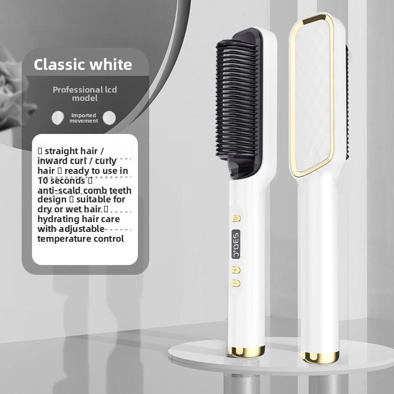 Multifunctional Styling Comb for Straight Curly and Soft Hair Temperature Control Rapid Heating Hair Straightener and Curler Too