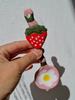 Deulkkot Ceramic Strawberry Daisy Spoon