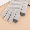 Winter Thick Plush, Pineapple Knit, Touch Screen, Cycling Cold Proof, Plush Pattern, Warm Gloves
