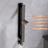 1pc Space-Saving Towel Bar With Hooks - No-Drill, Wall-Mounted Bathroom Towel Rack For Guests
