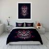 Samurai Demon Art Set Decor Bedding Set With 1 Duvet Cover 2 Pillowcases Single Double King Queen, Gift