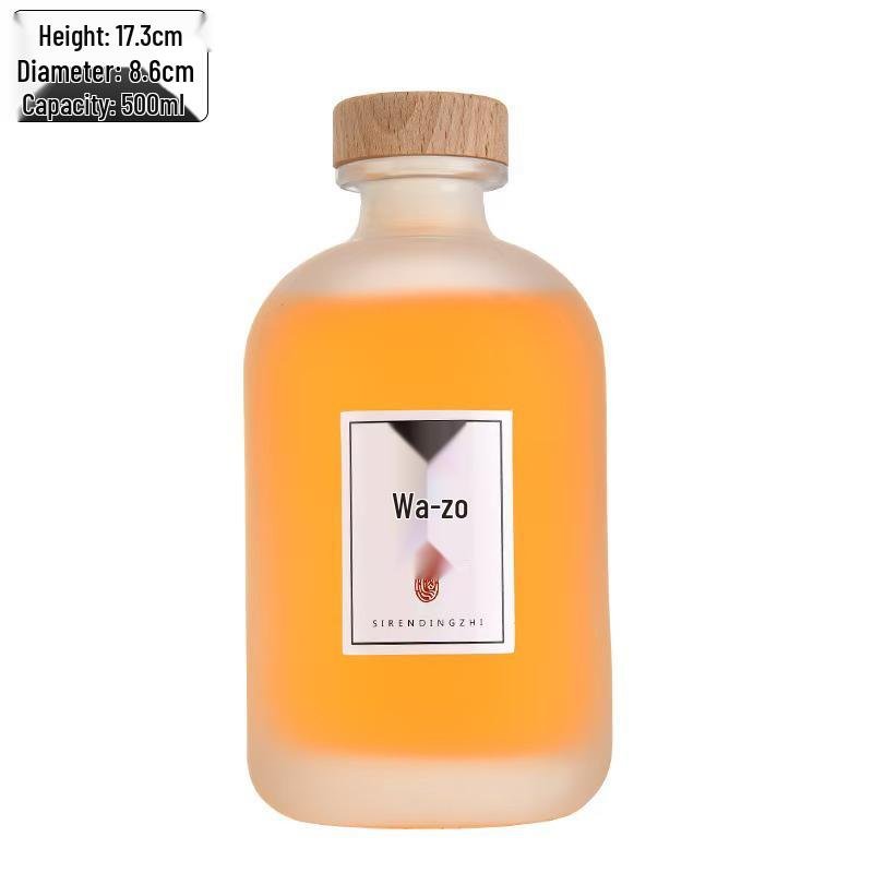 Premium Homemade Fruit Wine Bottles: Sealed, Leak-Proof, Frosted Glass with Large Belly Design
