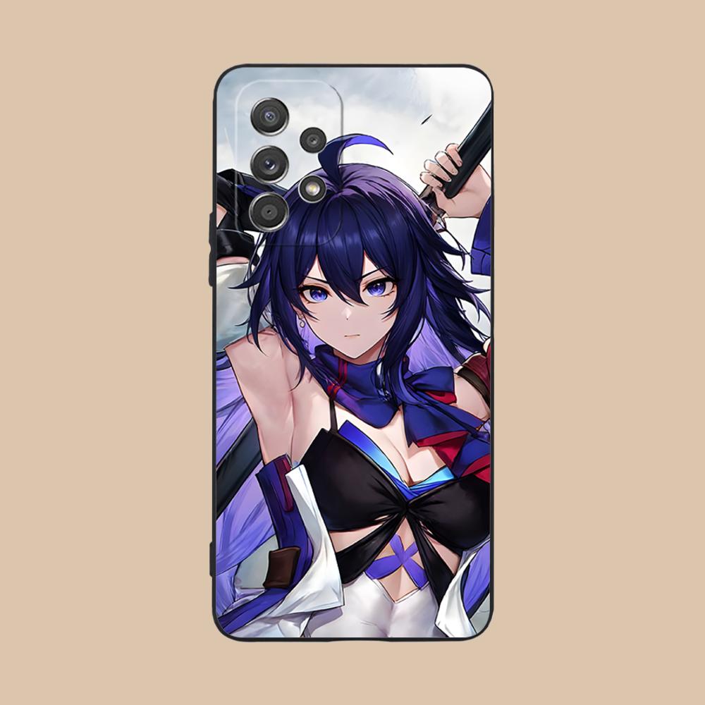 HSR Seele Matte TPU Mobile Phone Case for Samsung Galaxy M55 54 42 35 34 33 32 23 22 15 14 13 12 F55 5G Colorful Cover