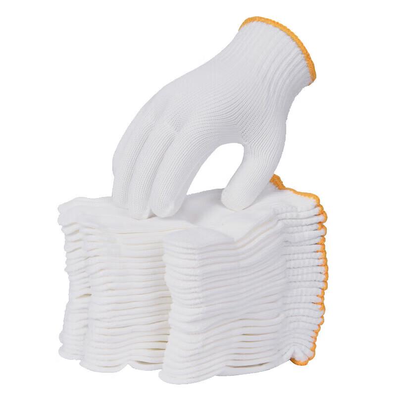 Deli Белые перчатки Dexin LQ621 из пряжи