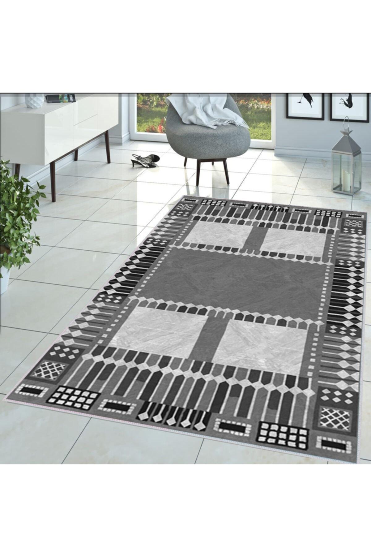 

Rovigo Home Моющийся ковер с принтом RVG1381-HT939 50x80 серый