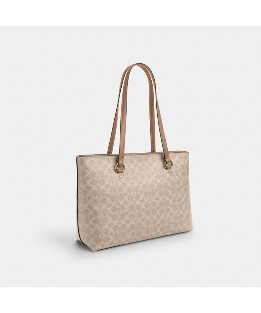 Coach Station Tote Bag In Signature Canvas Ccd69 Svpwh