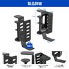 Set of 2 Desk Side Laptop PC Rack with Headphone Headphone 10kg Weight Vertical PC Desk Side Easy No Drilling Steel Construction Racks, Hooks, Stand,