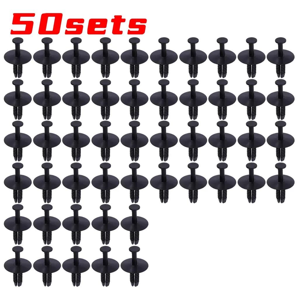 10-50sets Bumper Trim Buckles Cars Rivet Clips Doors Sill Fixing Clips Wheel Arch Clip for Mercedes-Benz BMW357 Auto Accessories