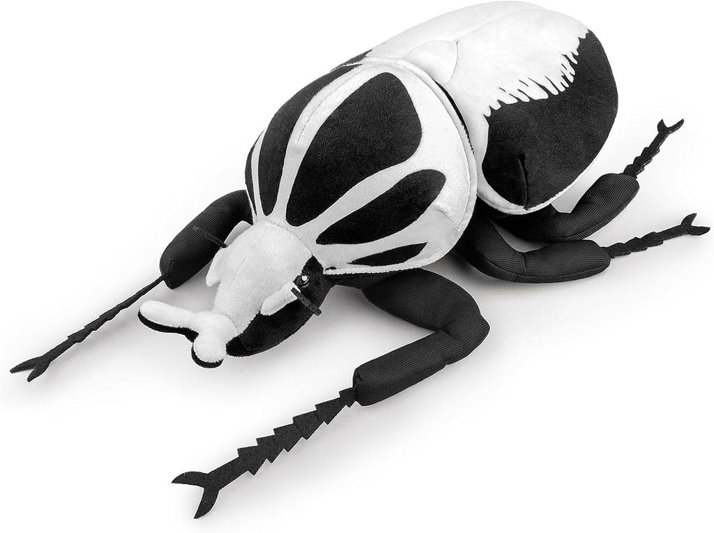 ZHONGXIN MADE Lifelike Goliathus Regius Plush Toy Goliathus Regius Beetle Stuffed Soft Crustacean Unique Beetle Toy Model Great Gift for Kids - 10"